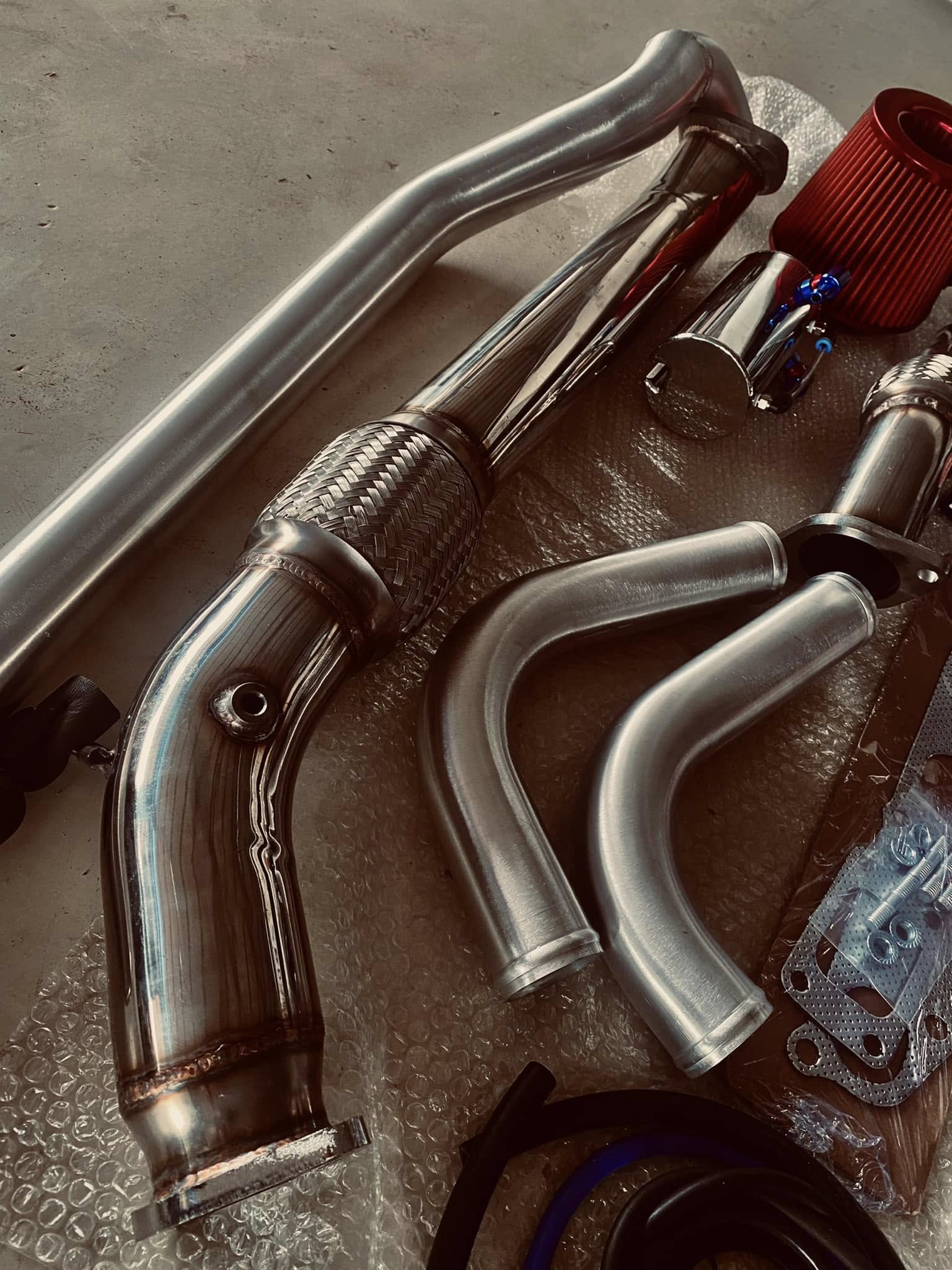 Downpipe and intercooler piping
