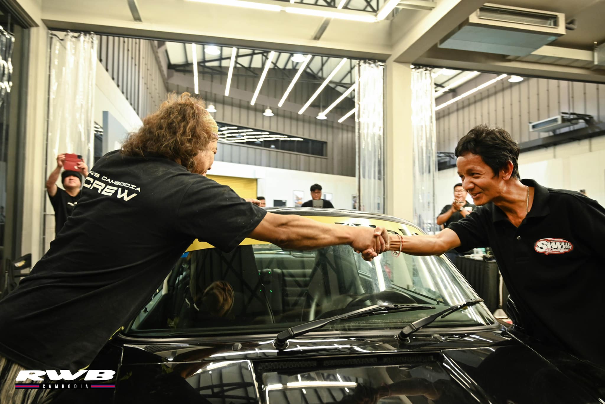 Nakai-san and Tea Siam at the RWB Cambodia launch at Siam Prototype