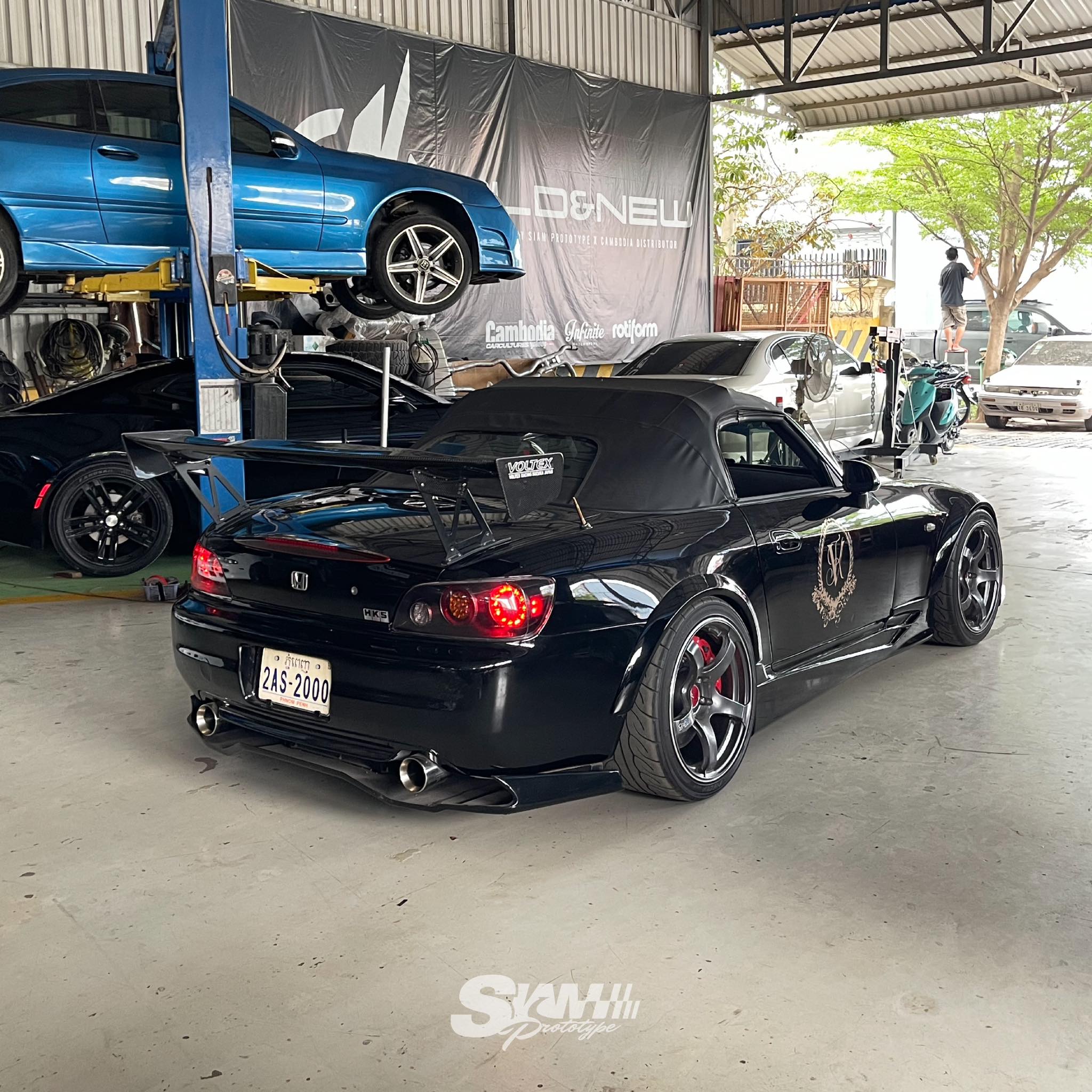 S2000 rear with Voltex wing