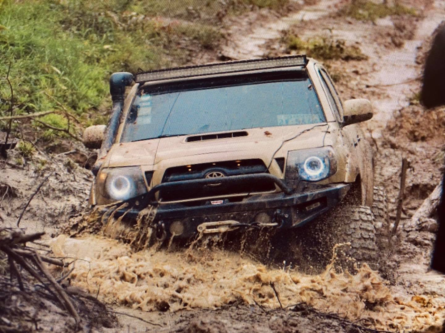 Custom bumper and winch