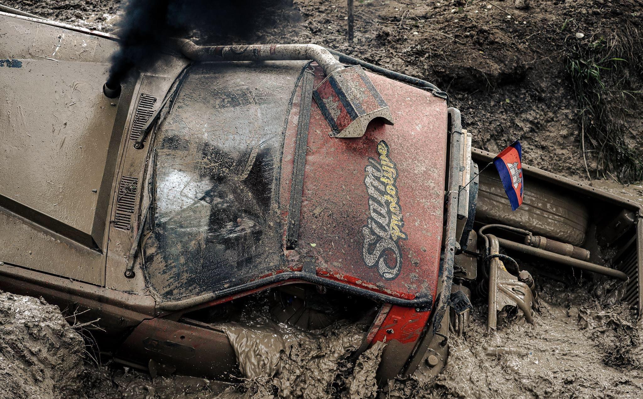 Deep mud crossing