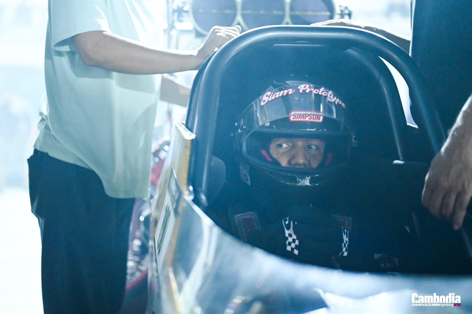Driver in the cockpit